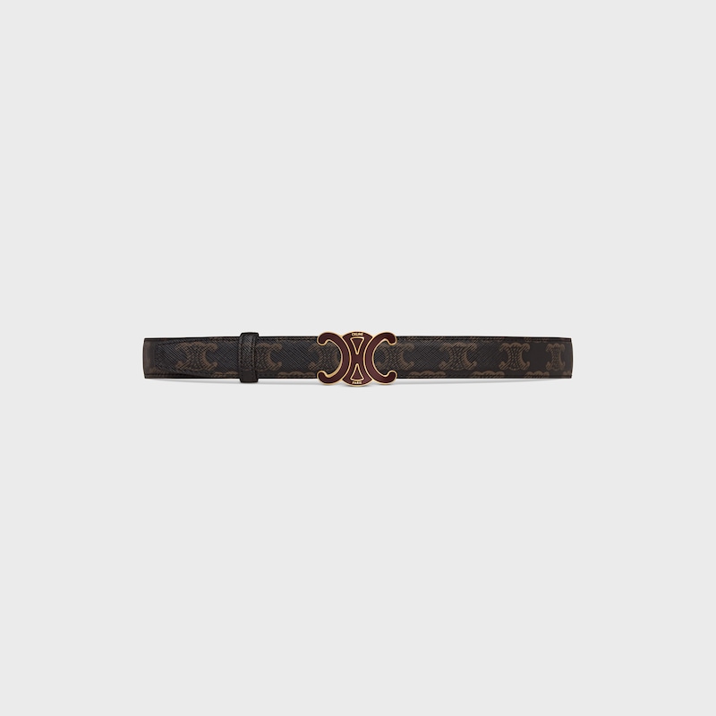 Wendbarer Riemen 25 MM AUS Triomphe Canvas und nat&uuml;rlichem Kalbsleder -  -  - 1 | CELINE