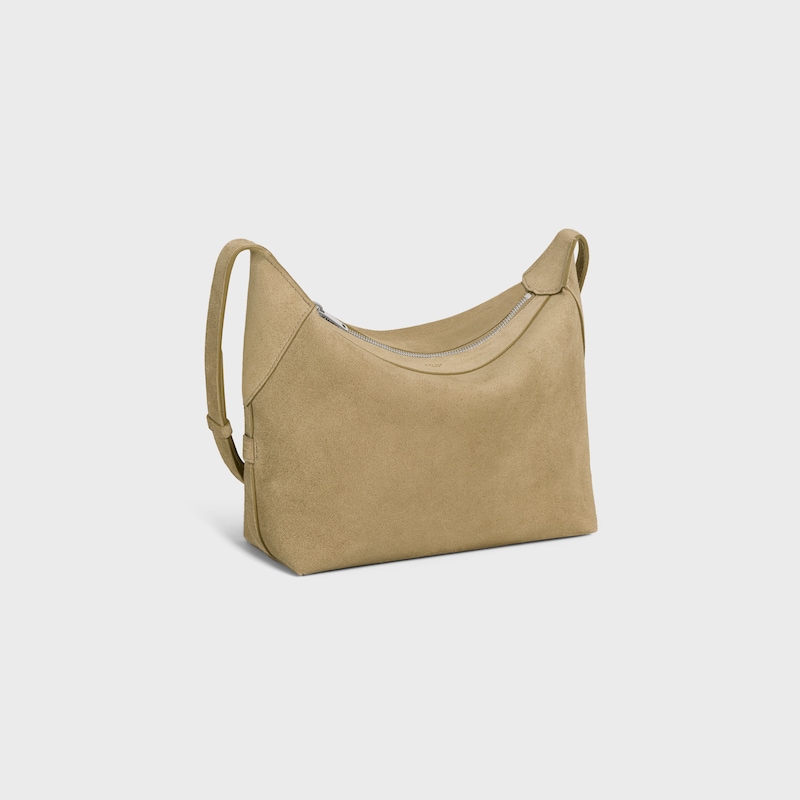 BOLSA TIRACOLO HARRY EM COURO DE BEZERRO EM CAMURÇA - STONE BEIGE - NOVO - 1 | CELINE