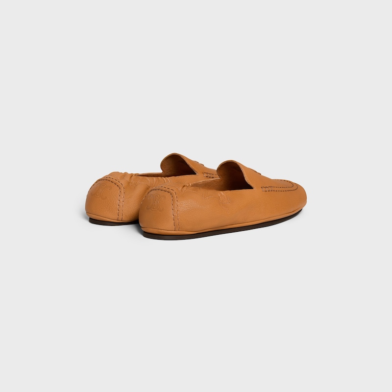 ADAM LOAFER WITH TRIOMPHE IN GOATSKIN - SAHARA -  - 1 | CELINE
