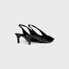 CELINE ALMA TRIOMPHE SLINGBACK in GLOSSY CALFSKIN - BLACK -  - 3 | CELINE