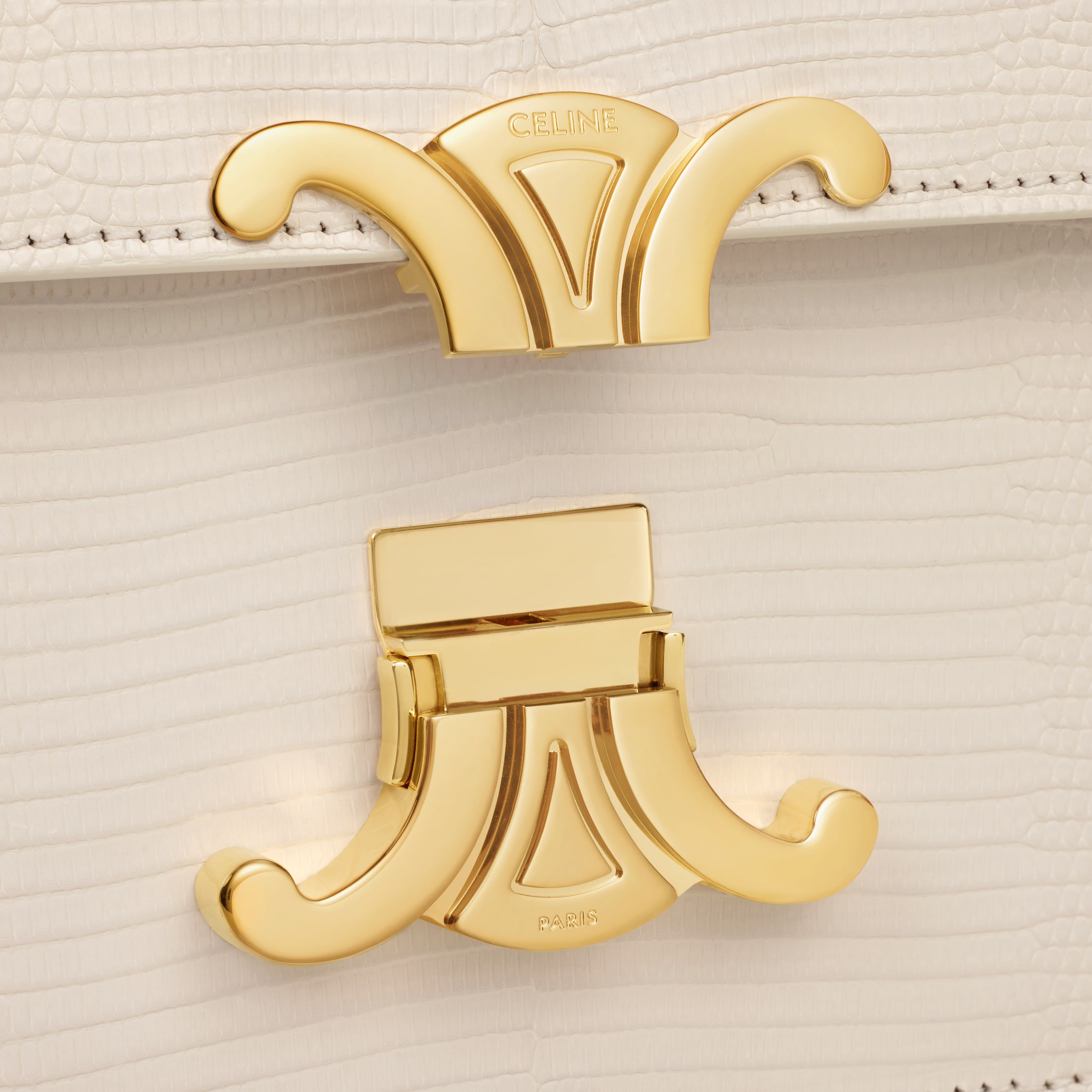 TEEN TRIOMPHE BAG IN lizard - RICE | CELINE