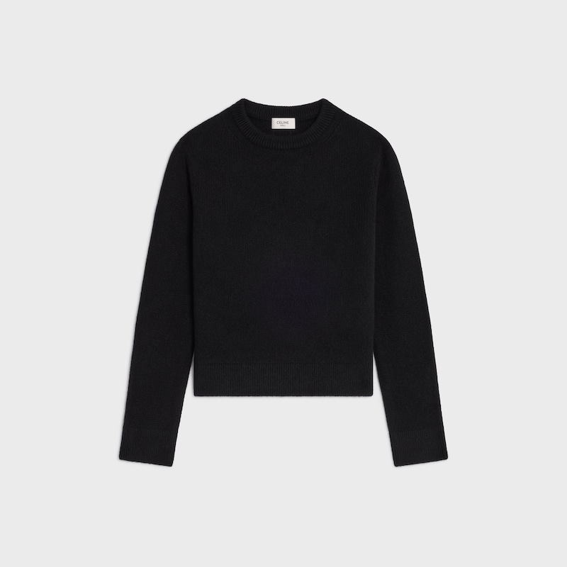 圆领套头衫 - 黑色 -  - 1 | CELINE