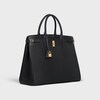 Day bag in Satinated calfskin - BLACK - BUSINESS AND TRAVEL BAGS - 2 | CELINE