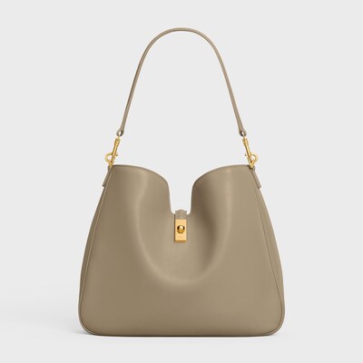 MEDIUM CAMILLE 16 SOFT BAG IN SMOOTH CALFSKIN - Modern Taupe - NEW - 5 | CELINE