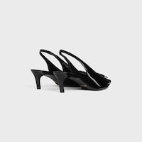 CELINE ALMA TRIOMPHE SLINGBACK IN PATENT CALFSKIN - BLACK -  - 2 | CELINE