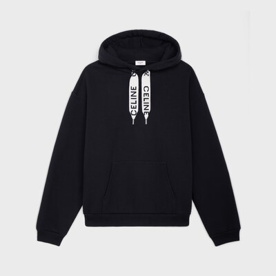CELINE 루즈 후디 - 코튼 플리스 - 블랙 -  - tileIndex | CELINE