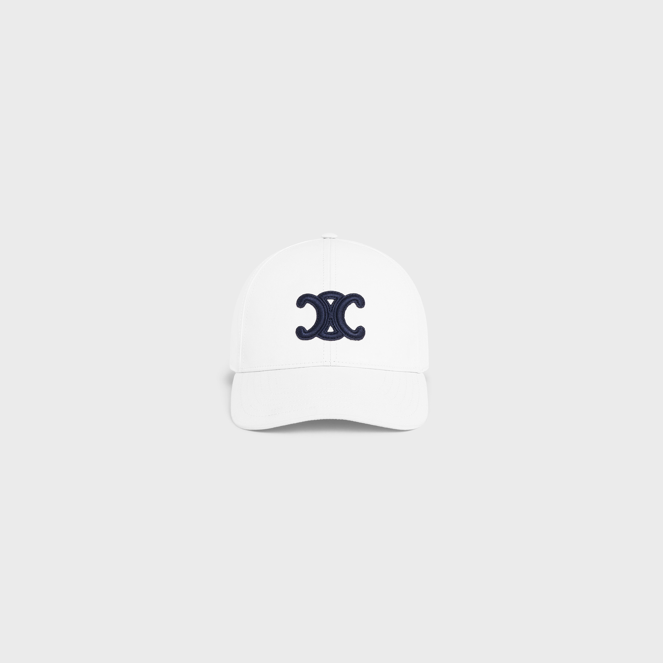 TRIOMPHE BASEBALL CAP IN COTTON - WHITE | CELINE