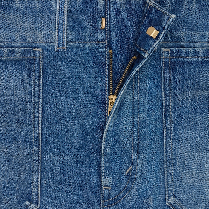 jeans flare 002 denim l&eacute;ger - NAVAL INDIGO -  - 1 | CELINE