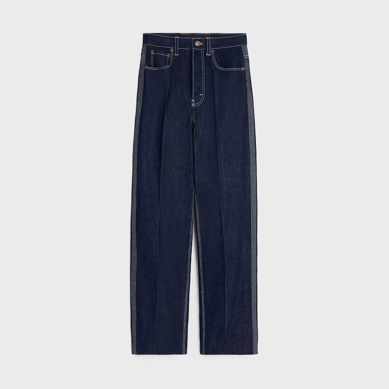 boyfriend jeans 002 IN LIGHTWEIGHT INDIGO DENIM - RINSED -  - 1 | CELINE