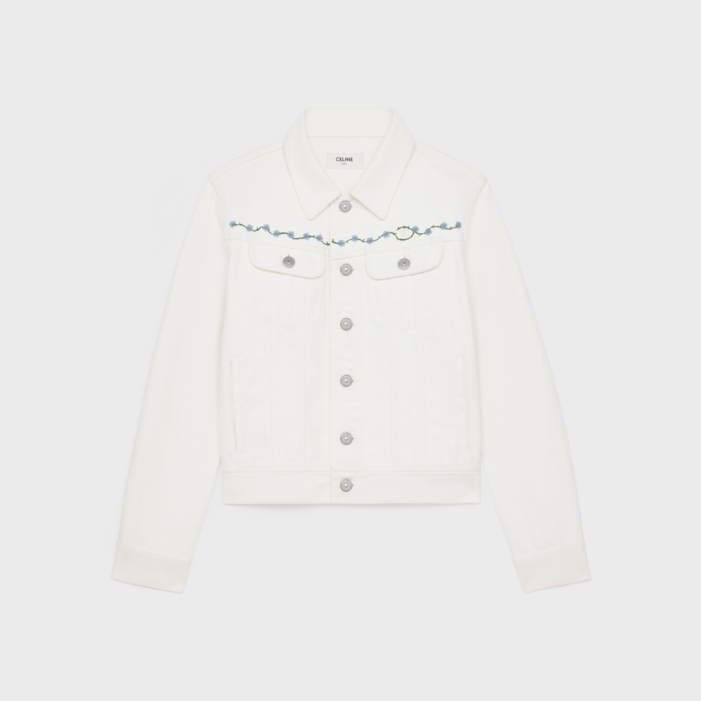 ジャケット CELINE Women Jackets RV05Q6700 01AV WHITE JACKETS WOMEN | CELINE