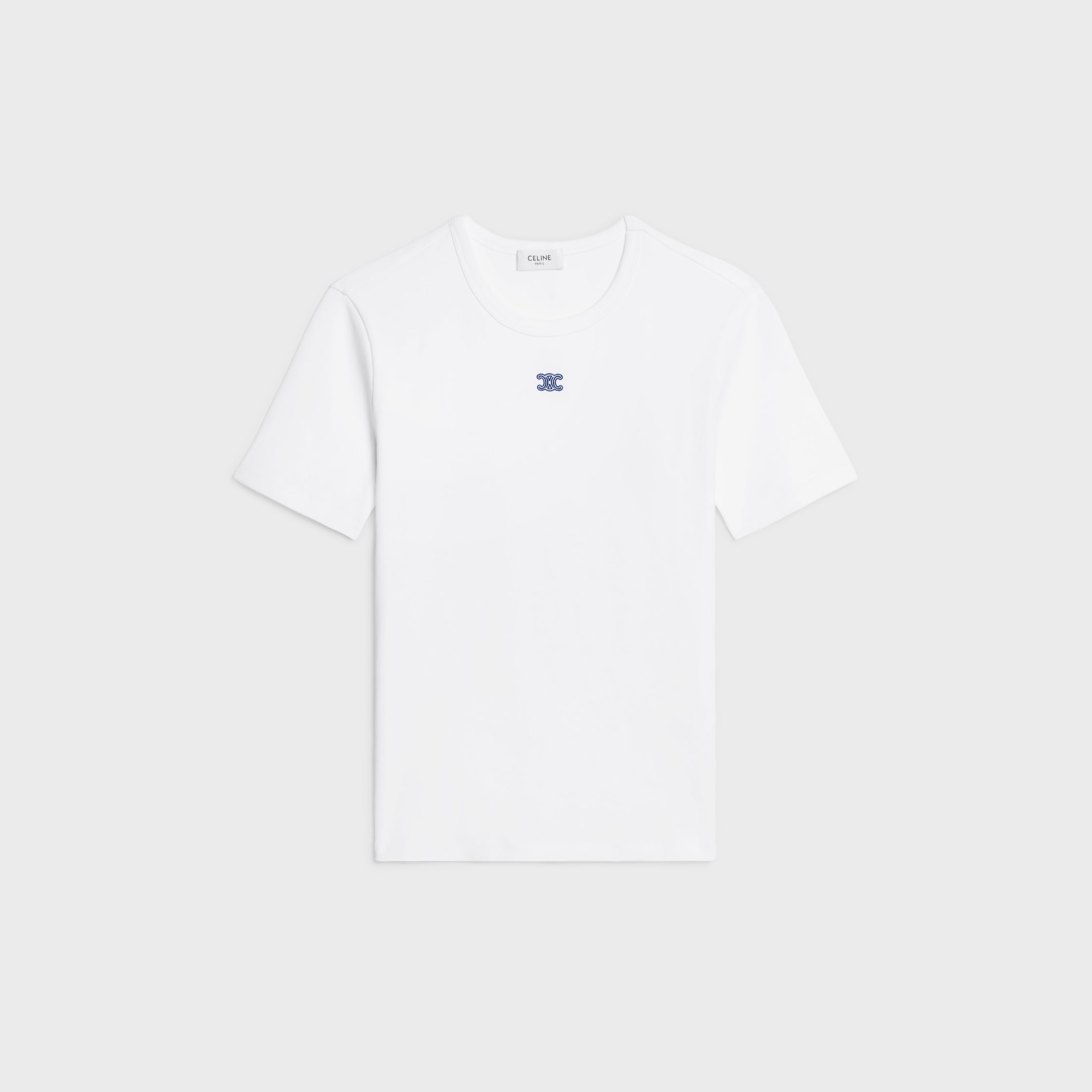 美品 CELINE 24SS トリオンフ Tシャツ / コットンジャージー M トリオンフ ルーズTシャツ / コットンジャージー - ブラック