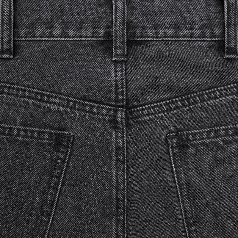 ยีนส์ jolene คอตตอนเดนิม - สีชาร์โคล + ประทับจมสีทอง -  - 1 | CELINE