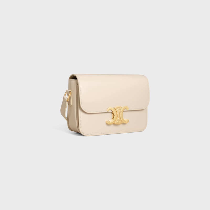 TEEN TRIOMPHE BAG IN shiny calfskin - CREAM - TRIOMPHE - 1 | CELINE