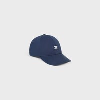 casquette baseball triomphe EN GABARDINE COTON WASHED - INDIGO -  - 1 | CELINE