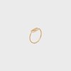 Maillon Triomphe Ring in Yellow Gold and Diamonds - Yellow Gold & White -  - 2 | CELINE