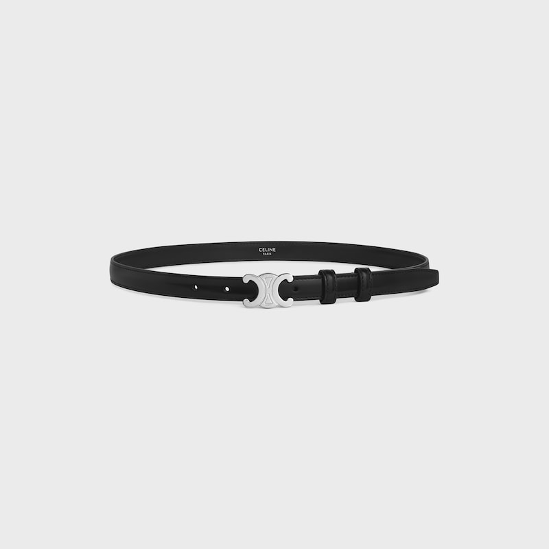 Triomphe Belt 18MM IN Taurillon Leather - BLACK -  - 1 | CELINE