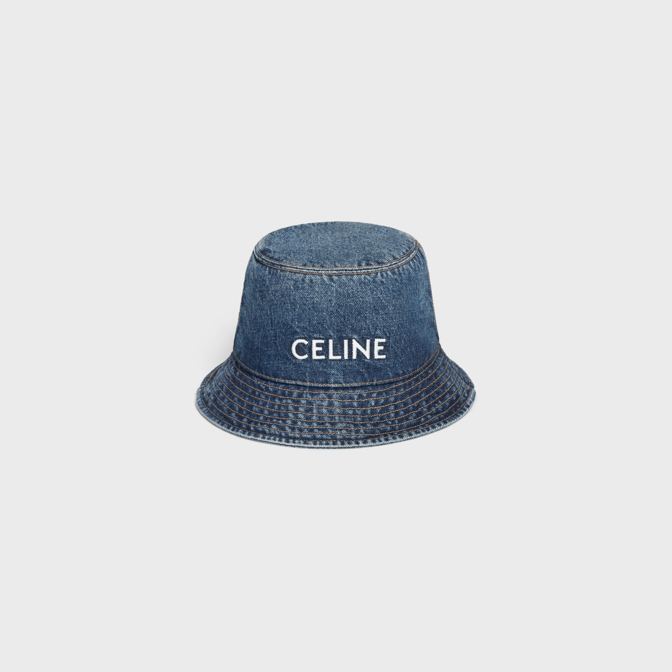 CELINE HOMME デニム バケットハット ロゴ刺繍入り | ミスター