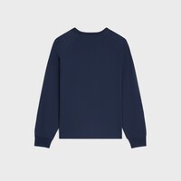 long sleeved t-shirt IN cotton jersey - NAVY/OFF WHITE -  - 2 | CELINE