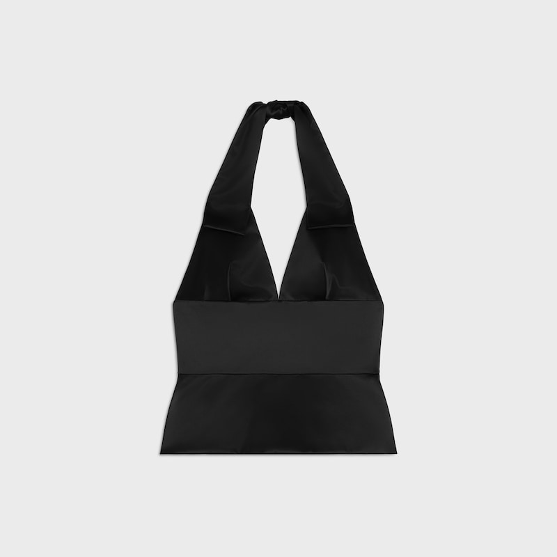 top IN COTTON POPLIN - BLACK -  - 1 | CELINE