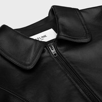 스트레이트 블루종 재킷 - 소프트 램스킨 - 블랙 -  - 1 | CELINE