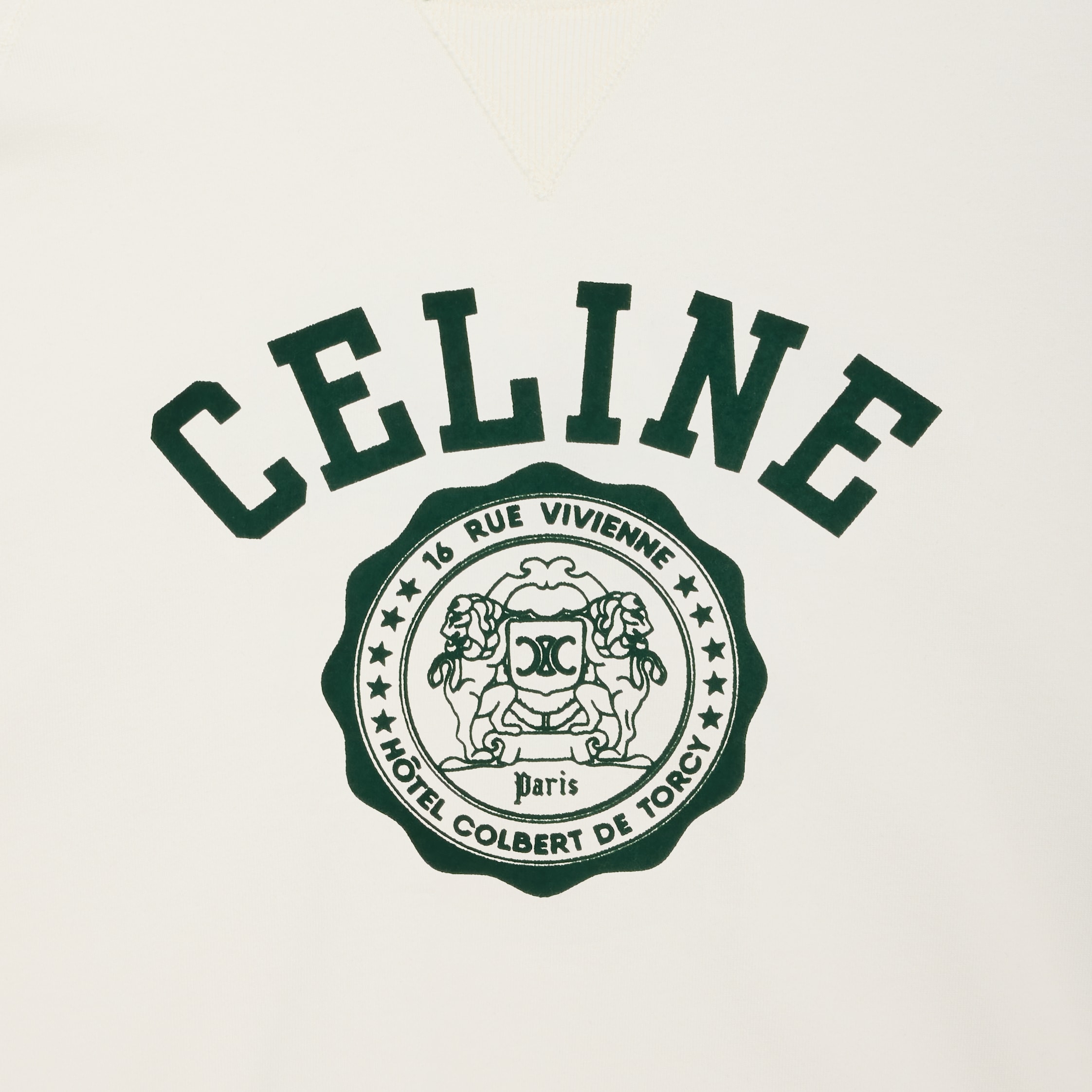 CELINE オーバーサイズ スウェット / コットンフリース グリーン 121033.jpg