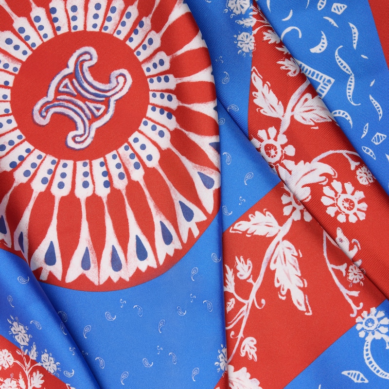 carré twill soie - RED/BLUE/WHITE -  - 1 | CELINE