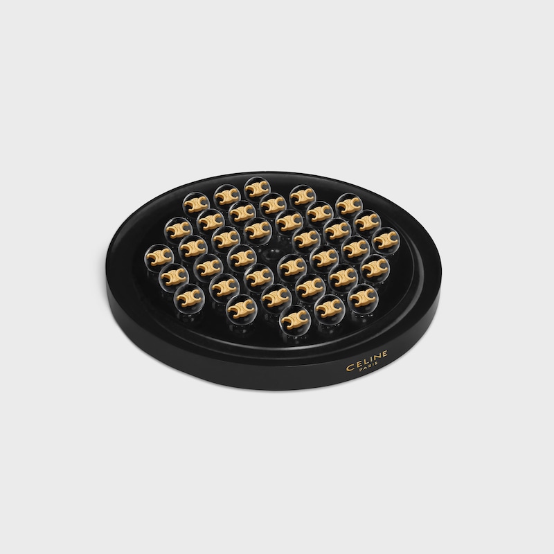 SOLITAIRE GAME IN MARBLE AND RESIN - BLACK - GIFT FINDER - 1 | CELINE