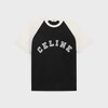 CELINE 루즈 티셔츠 - 코튼 저지 - 블랙/화이트 -  - 1 | CELINE