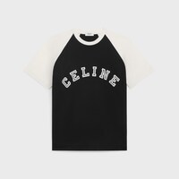 CELINE 루즈 티셔츠 - 코튼 저지 - 블랙/화이트 -  - 1 | CELINE