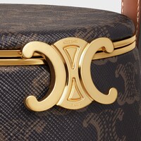 CELINE NINA MINAUDIERE in LAMBSKIN WITH TRIOMPHE CANVAS PRINT AND CALFSKIN - TAN - GIFT FINDER - 1 | CELINE