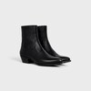 CELINE WESTERN ZIPPED BOOTS in Calfskin - BLACK -  - 2 | CELINE