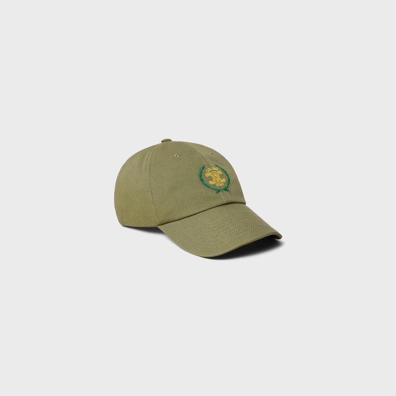 richelieu cap IN light cotton twill - KAKI UNIFORME -  - 1 | CELINE