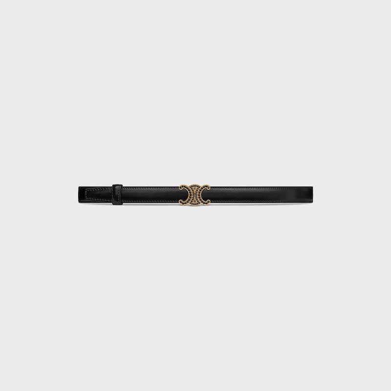 Reversible Strap 18MM IN TAURILLON LEATHER AND CROCODILE EMBOSSED CALFSKIN -  -  - 1 | CELINE