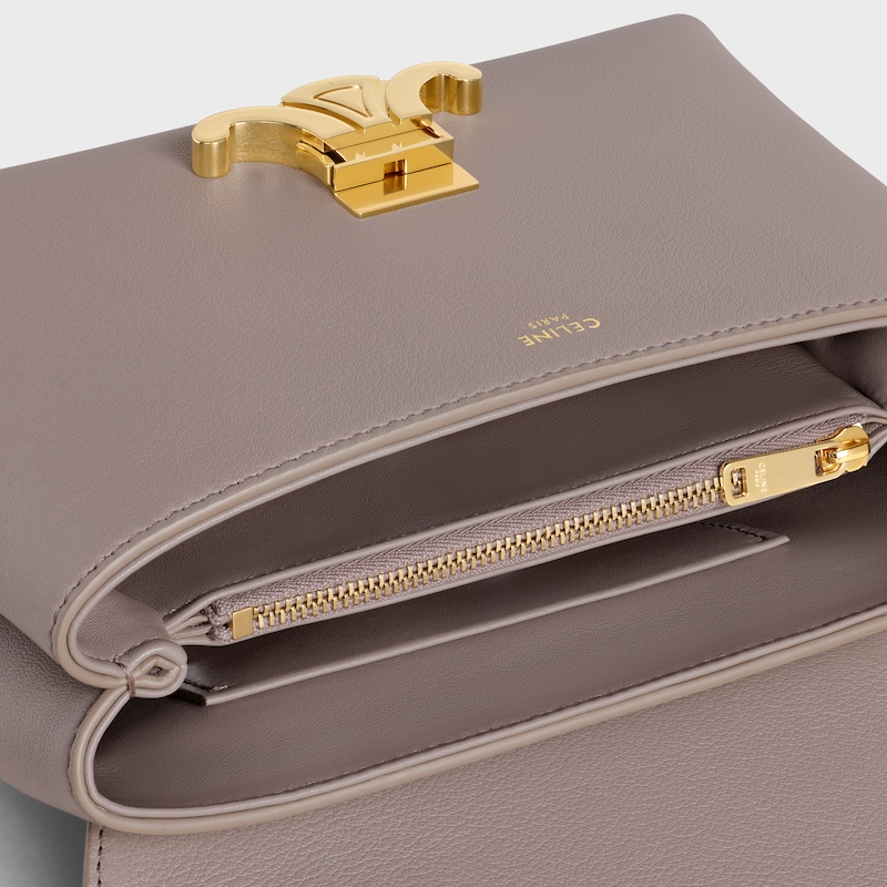 TEEN NINO BAG IN SUPPLE GRAINED CALFSKIN - PEBBLE - CROSS-BODY BAGS - 1 | CELINE