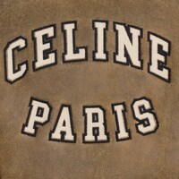 aviator blouson jacket in vintage shearling - ARMY GREEN / HONEY -  - 1 | CELINE