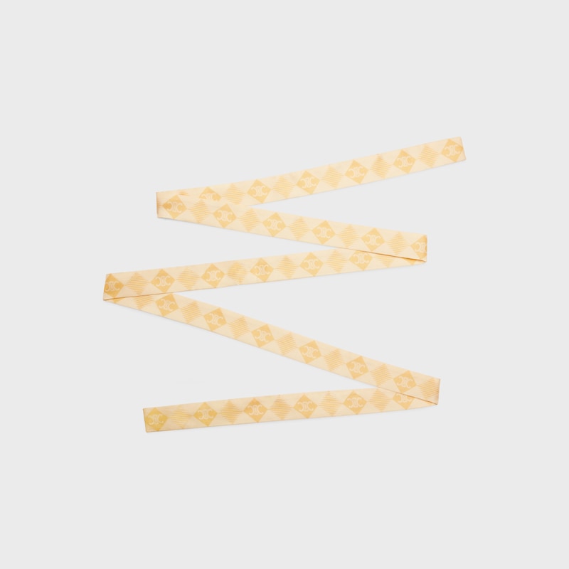 ruban TWILL DE SOIE - VANILLE/JAUNE -  - 1 | CELINE