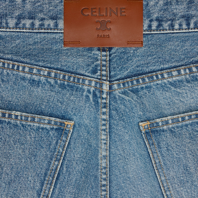 jeans boyfriend 001 denim - VIVIENNE GLASS + PATCH BROWN D -  - 1 | CELINE