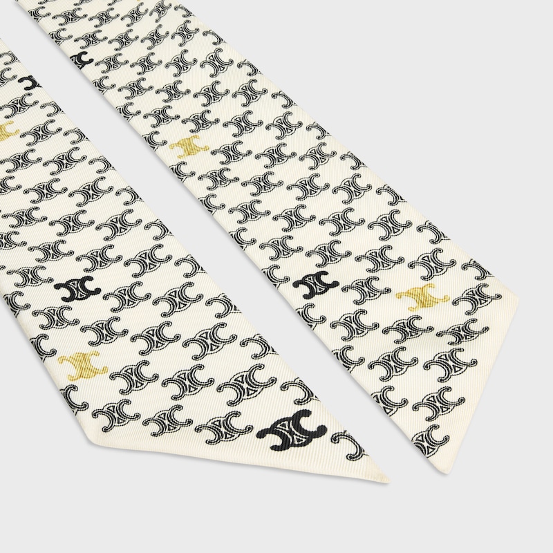 라발리에르 - 실크 트윌 - 크림/마린 -  - 1 | CELINE