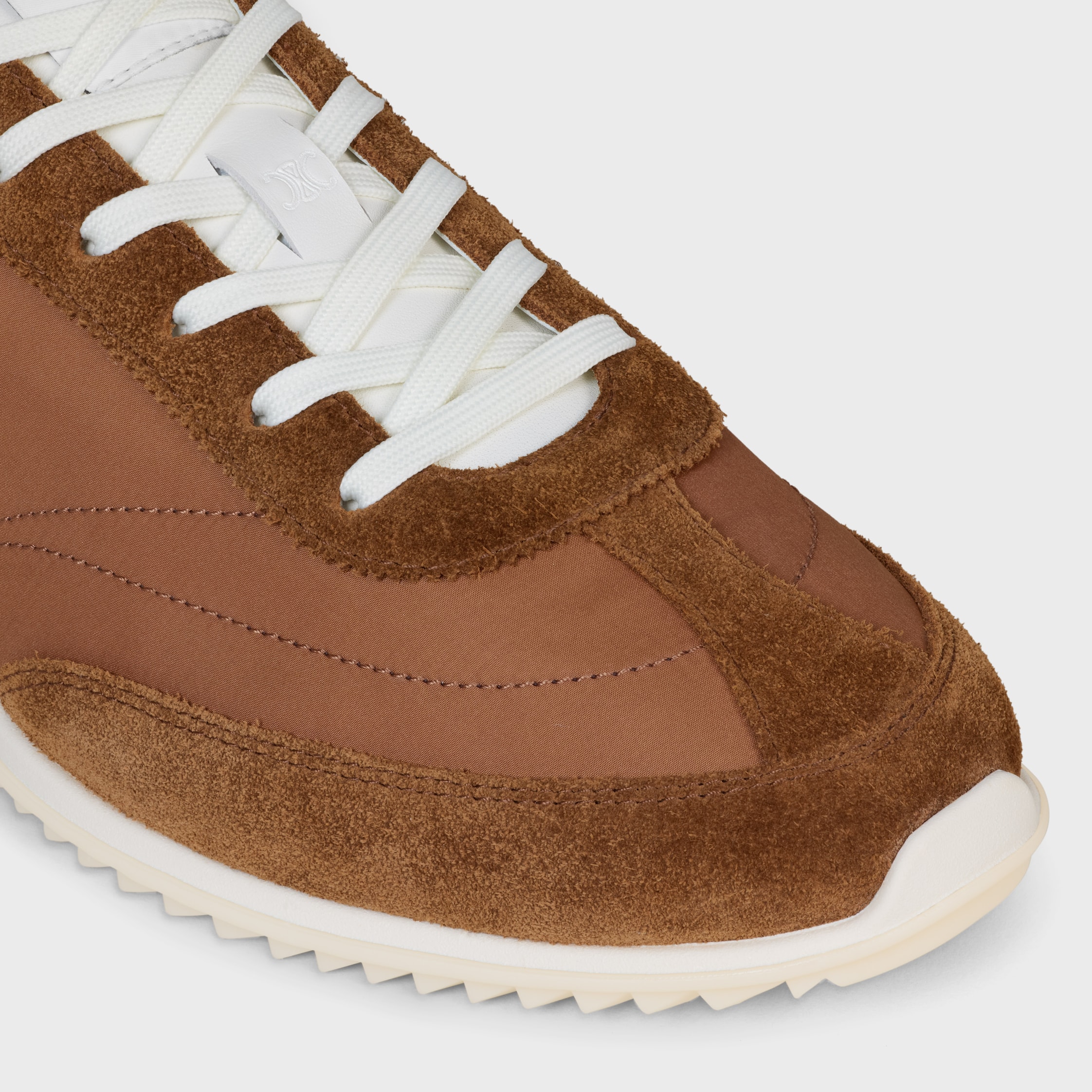 トリオンフロゴ付き CELINE レーサー レースアップ ロースニーカー