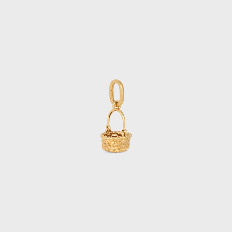 Celine Charms Panier in Brass with Gold Finish - GOLD - NEW - 1 | CELINE