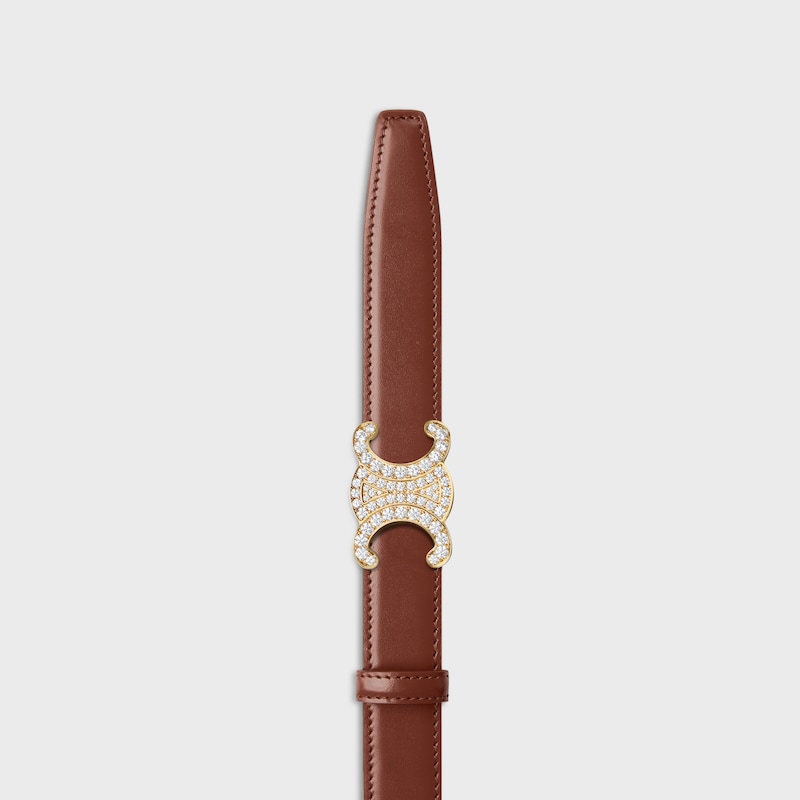 lani&egrave;re de ceinture r&eacute;versible 25MM Taurillon et Veau fa&ccedil;on crocodile -  -  - 1 | CELINE