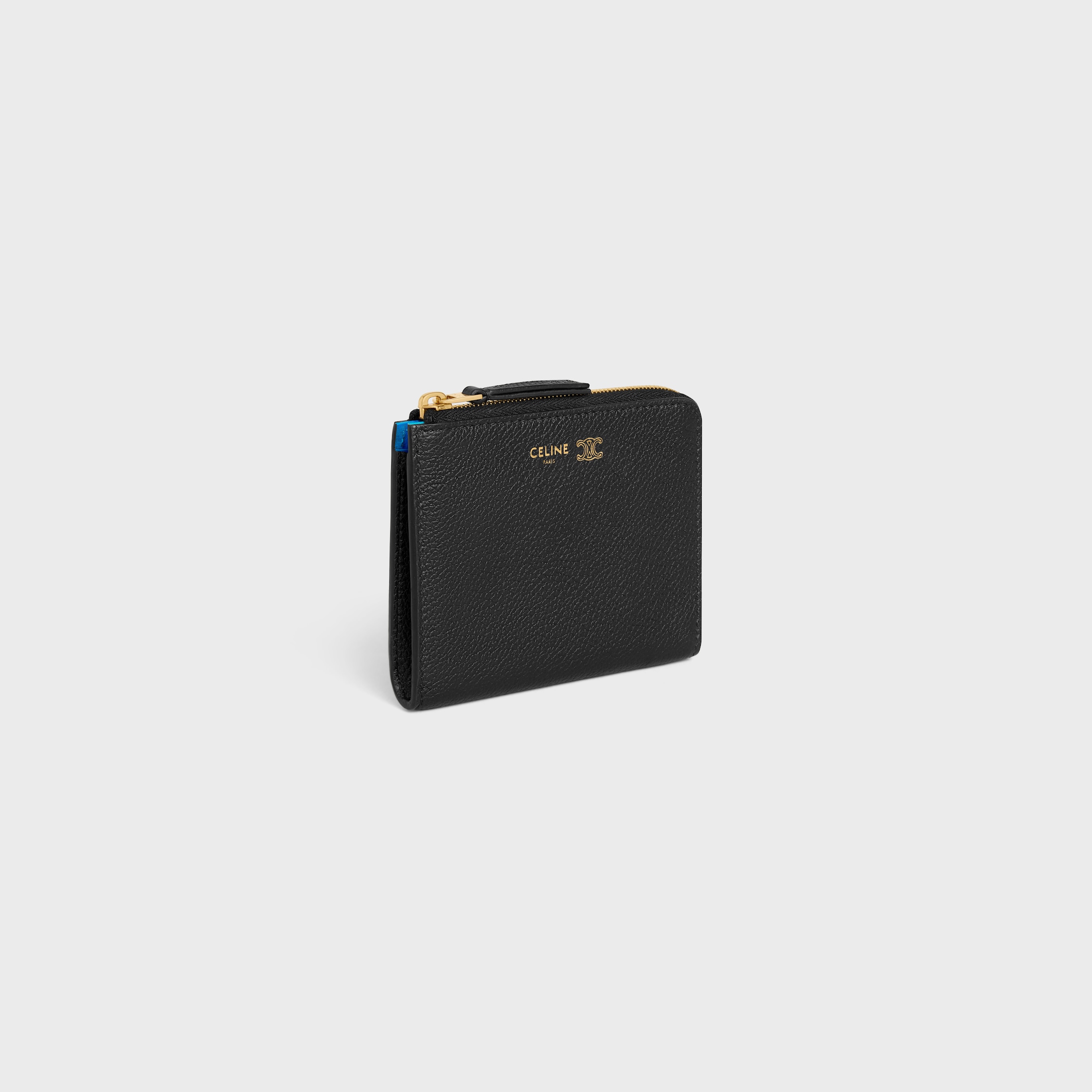 財布 CELINE ZIPPED WALLET CELINE Compact Zipped Wallet Cuir Triomphe Smooth Calfskin(2