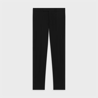 classic pants in grain de poudre - ULTRA BLACK -  - 1 | CELINE