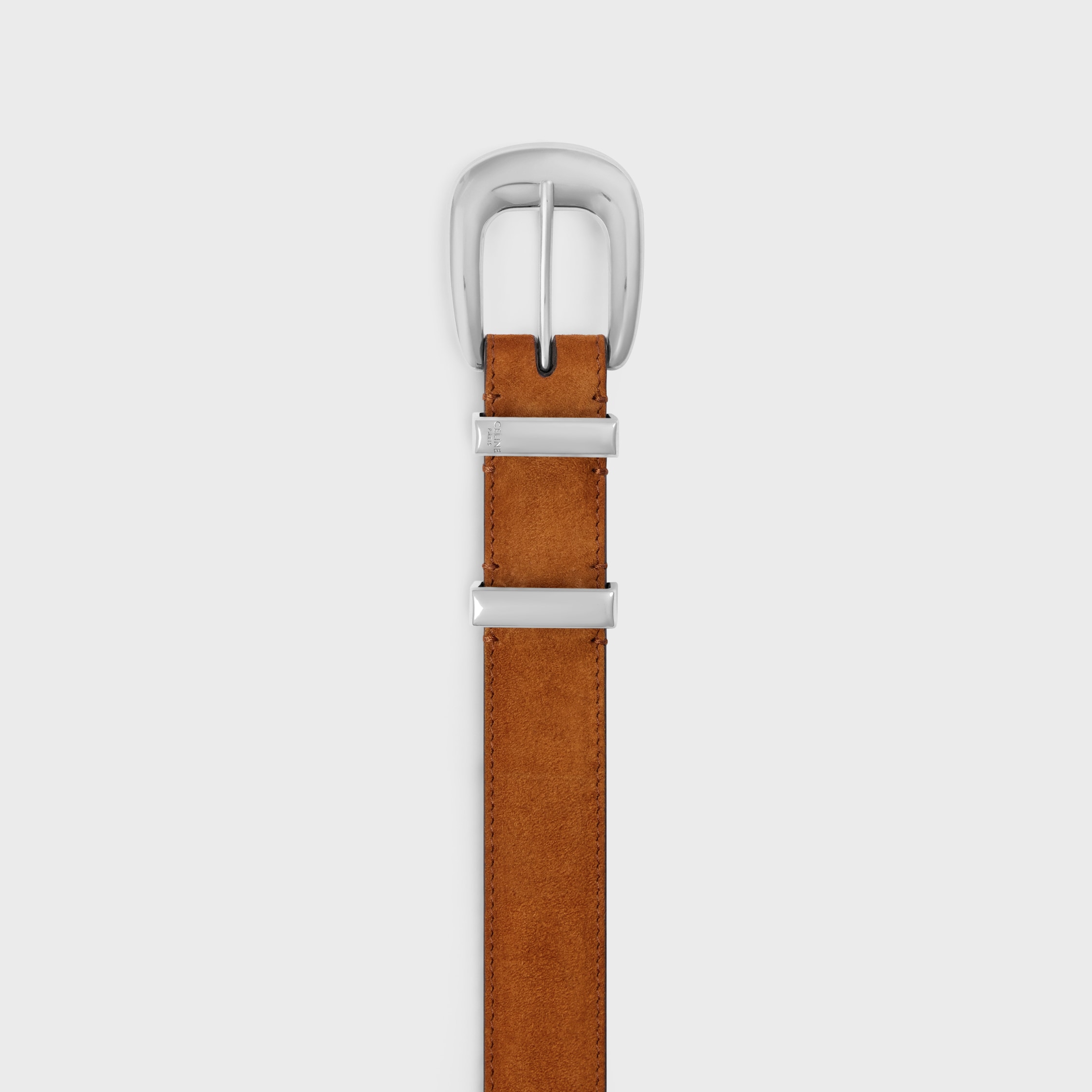 ミディアム 25MM ウエスタン ベルト / スエードカーフスキン