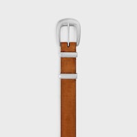 Cinturón Western 25 MM de ante de piel de becerro - LEONADO -  - 2 | CELINE