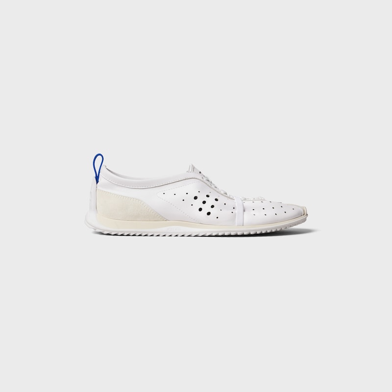 SOFT SNEAKER IN STRETCH LAMBSKIN, SUEDE CALFSKIN AND LAMBSKIN - OPTIC WHITE -  - 1 | CELINE