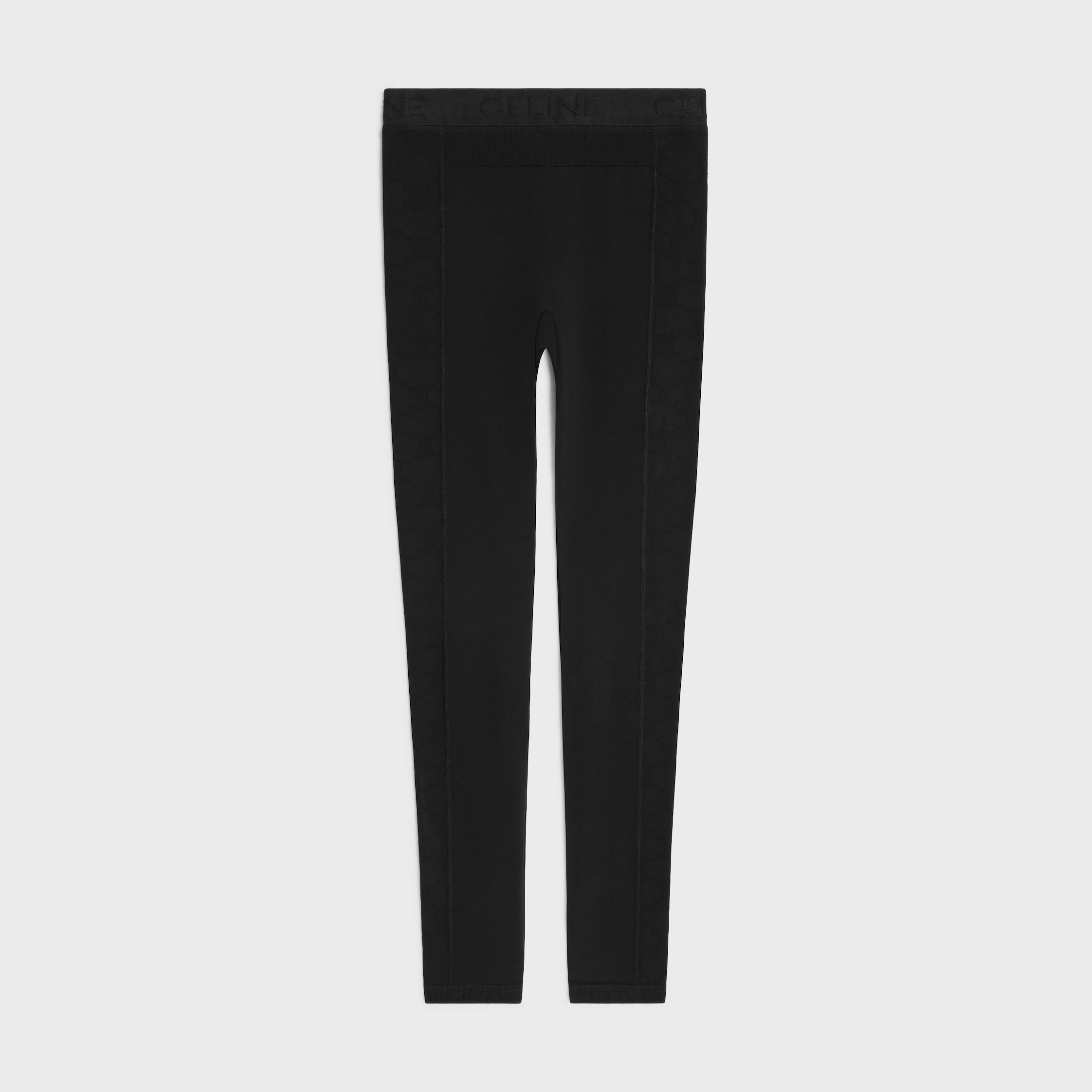 美品/CELINE/ロゴスタッズ スリットパンツ/34/BLACK 00023850-01.jpg