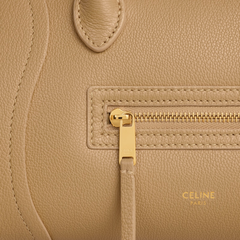 LITTLE LUGGAGE IN GRAINED CALFSKIN - SANDCASTLE - SHOULDER BAGS - 1 | CELINE