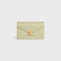 POCHETTE MIT KETTE MARGO aus glänzendem Kalbsleder - MANDELGRÜN - BRIEFTASCHEN MIT KETTE - 1 | CELINE