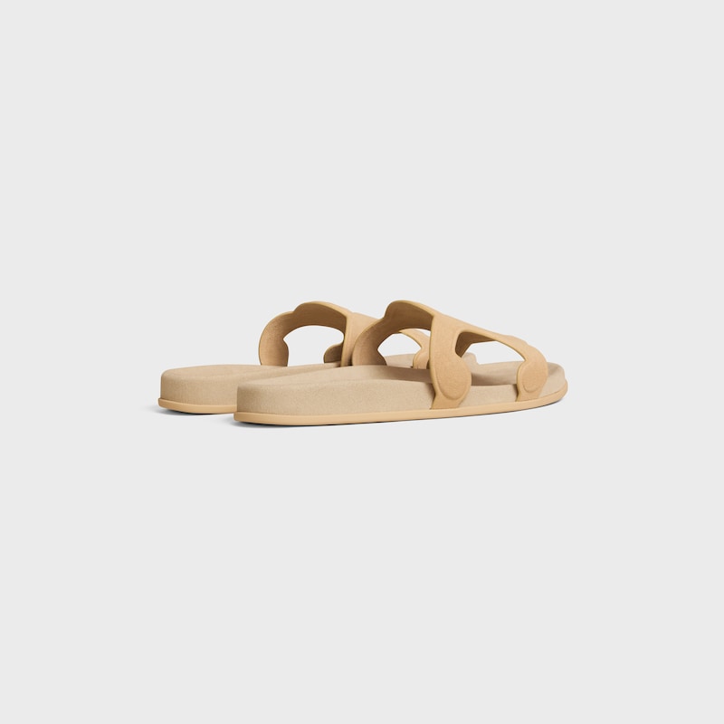 MULE TRIOMPHE EN CUIR DE VEAU VELOURS - BEIGE -  - 1 | CELINE